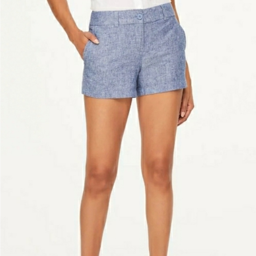 J.crew city fit chambray shorts size 4